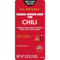 All Natural* 80% Lean/20% Fat Coarse Ground Beef for Chili Tray, 2 lb Tray