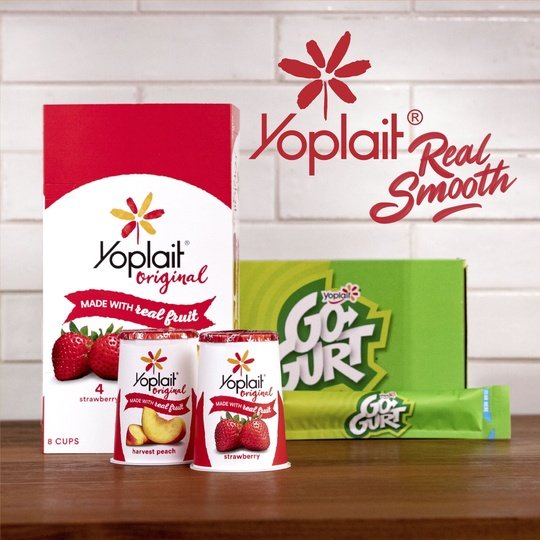 Yoplait Original Low Fat Yogurt Pack, 8 Ct, 6 OZ Fruit Yogurt Cups