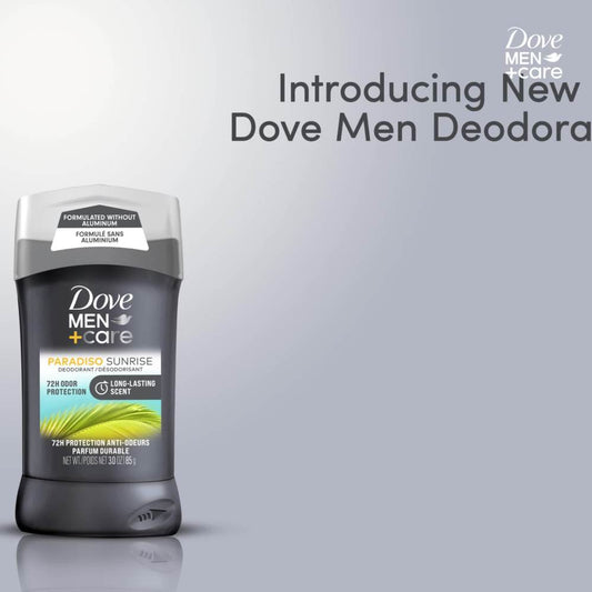 Dove Men+Care Long Lasting Men's Antiperspirant Deodorant Stick, Paradiso Sunrise, 3 oz