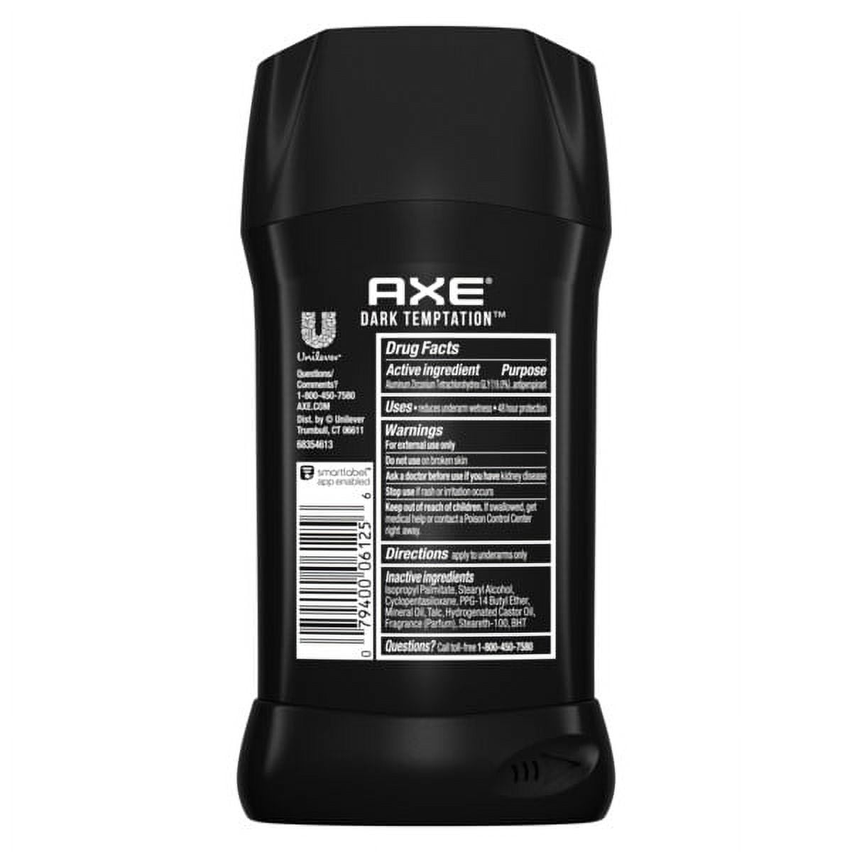 Axe Dark Temptation Long Lasting Men's Antiperspirant Deodorant Stick, Dark Chocolate, 2.7 oz