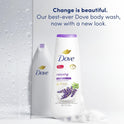 Dove Relaxing Long Lasting Gentle Body Wash, Lavender Oil and Chamomile, 20 fl oz