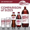 Diet Dr Pepper Soda, 12 fl oz cans, 24 pack