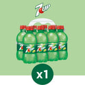 7UP Lemon Lime Soda, 12 fl oz, Bottle, 8 Pack, Allergens Free