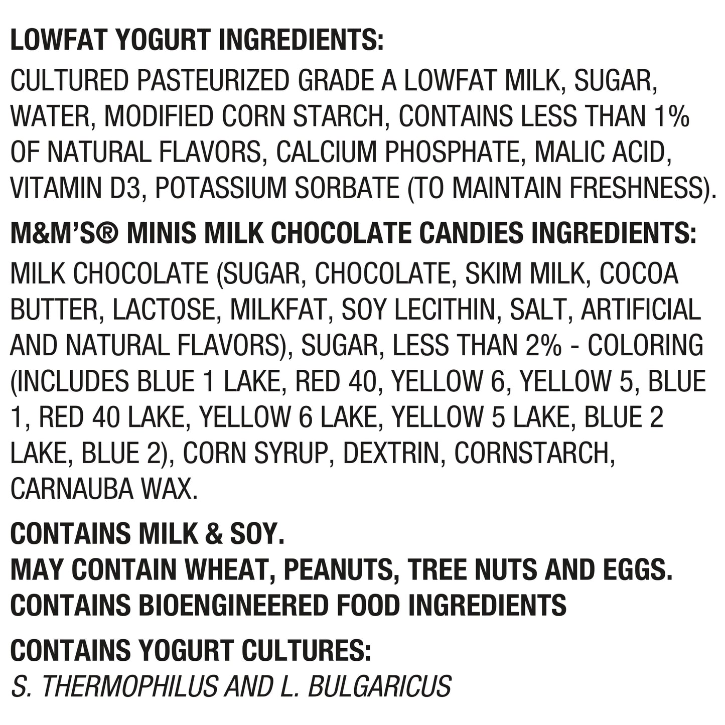 YoCrunch Low Fat Vanilla with OREO and M&Ms Variety Pack Yogurt, 6 Oz. Cups, 8 Count