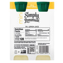 Simply Non GMO All Natural Lemonade Fruit Juice, 8 fl oz, 4 Bottles