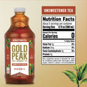 Gold Peak Real Brewed Tea Unsweetened Black Tea Drink, 59 fl oz