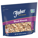 Fisher Chef's Naturals Gluten Free, No Preservatives, Non-GMO Sliced Almonds, 16 oz Bag