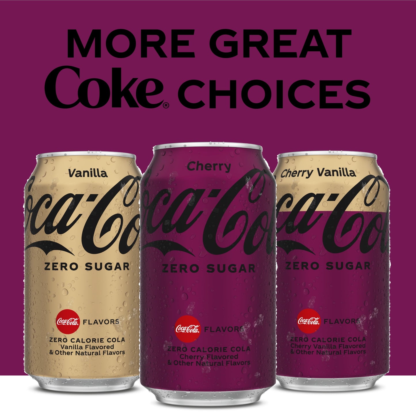 Cherry Coke Zero Sugar, Cherry Flavored Coca-Cola Diet Soda Soft Drink, 16.9 fl oz, 6 Pack