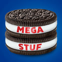 OREO Mega Stuf Chocolate Sandwich Cookies, Party Size, 1 lb 9.35 oz