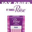 Poise Incontinence Pads for Women, 4 Drop, Moderate Absorbency, Regular, 66Ct