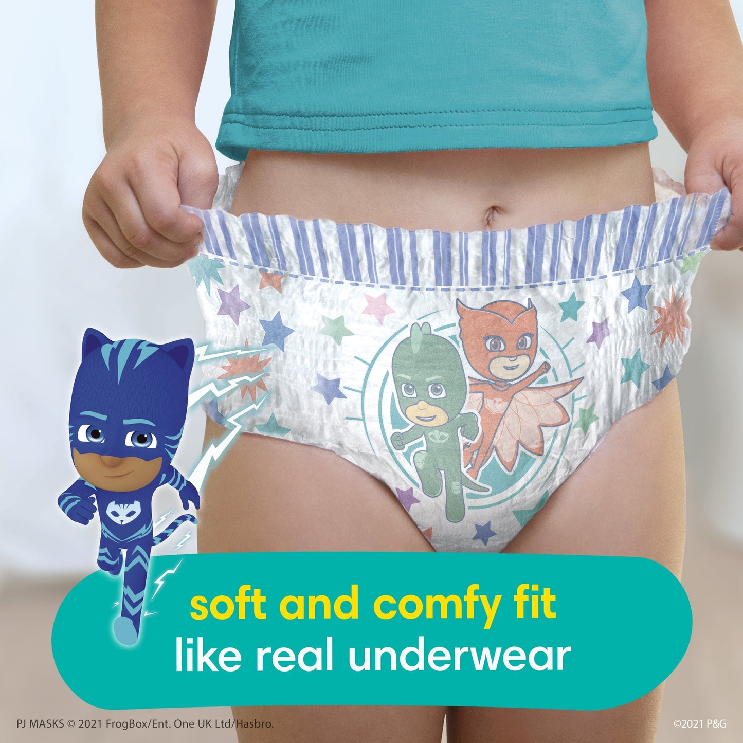 Pampers Easy Ups PJ Masks Training Pants Toddler Boys Size 5T/6T 15 Count