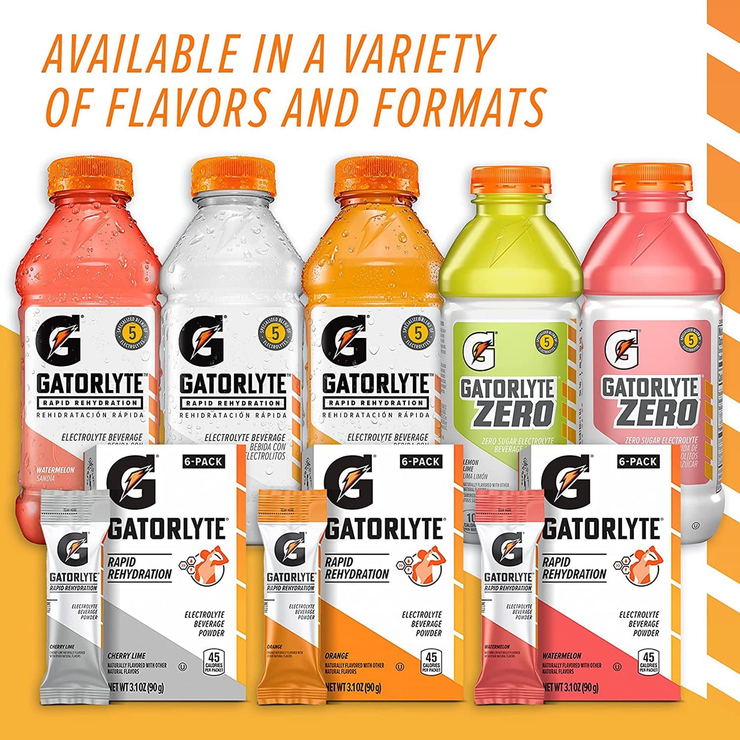 Gatorade, Gatorlyte Zero Electrolyte Beverage, Strawberry Kiwi, 20 oz Bottle