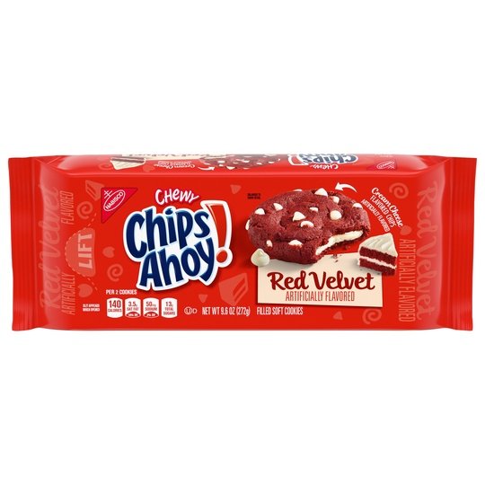 CHIPS AHOY! Chewy Red Velvet Cookies, 1 Pack (9.6 oz.)