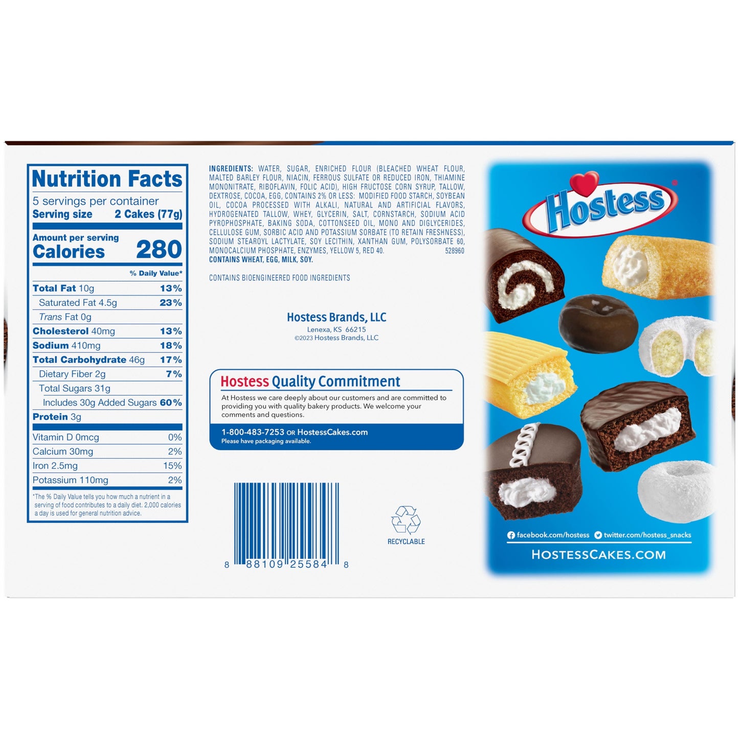 Hostess Chocolate Lovers Twinkie 13.58oz 10ct