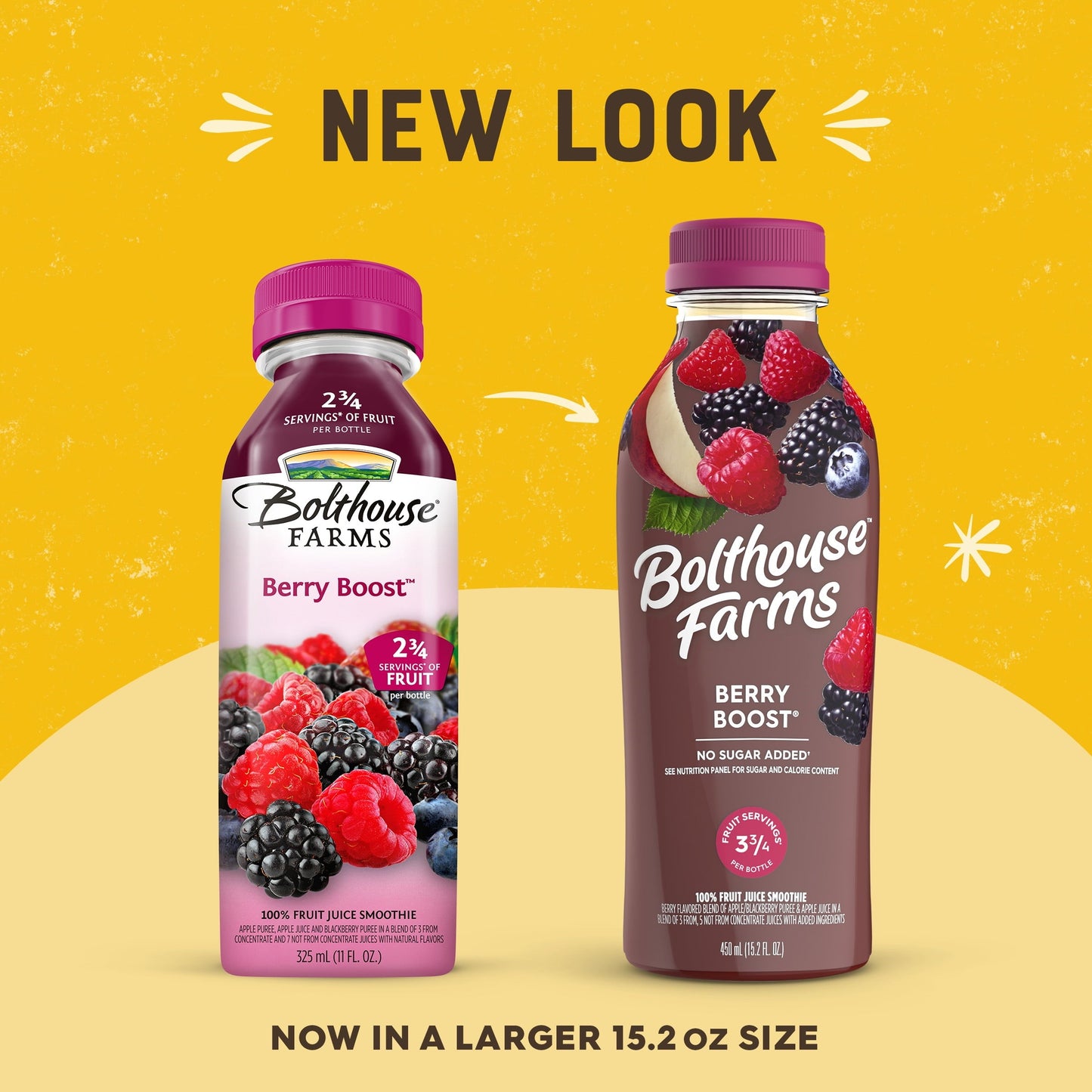 Bolthouse Farms Fruit Juice Smoothie, Berry Boost, 15.2 fl. oz. Bottle