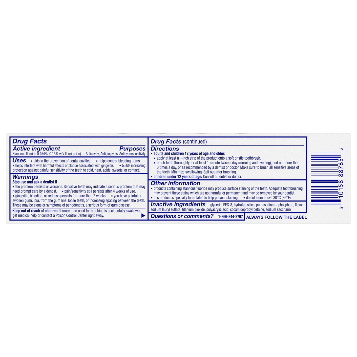 Sensodyne Sensitivity & Gum Whitening Sensitive Toothpaste, 3.4 Oz