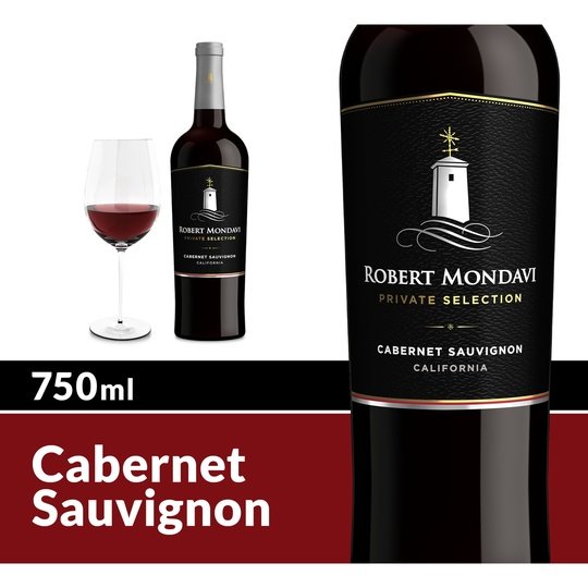 Robert Mondavi Private Selection Cabernet Sauvignon Red Wine, 750 ml Bottle, 13.5% ABV