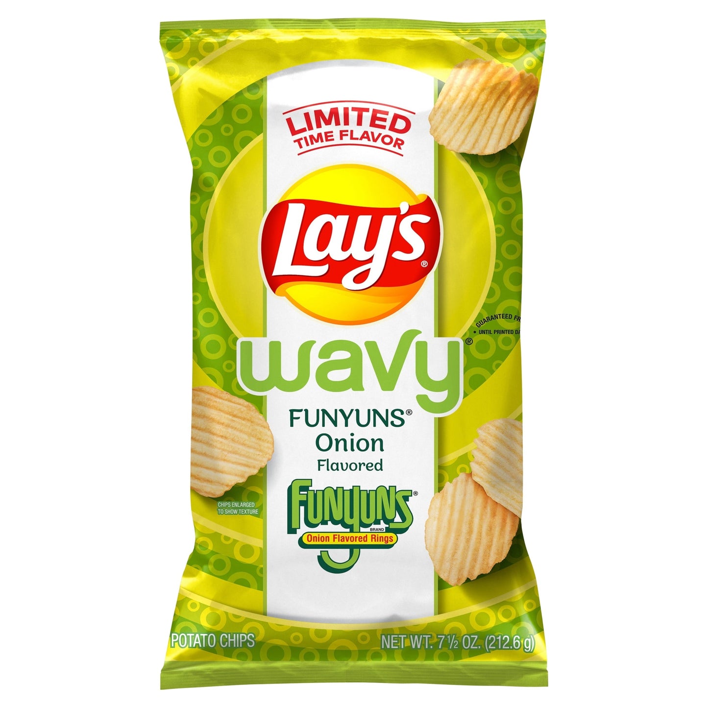 Lay's Wavy Funyuns Onion Flavored Potato Chips, 7.5 oz