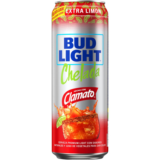Bud Light Extra Lime Chelada 25 fl oz Aluminum Can, 4.2% ABV, Domestic