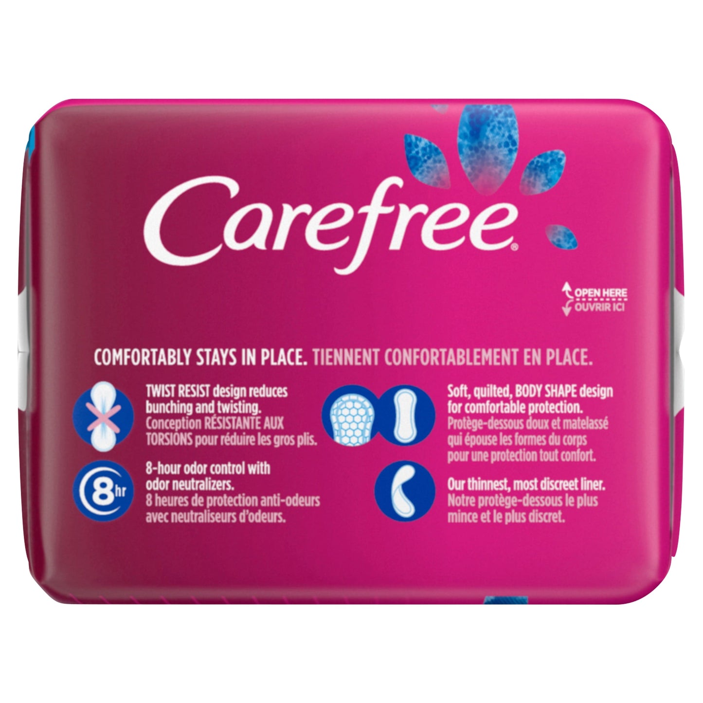 Carefree ACTi-Fresh Thin Pantiliners To Go, Unscented, 60 Ct