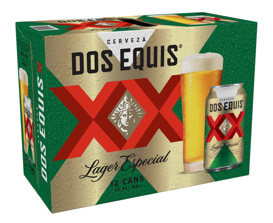 Dos Equis Mexican Lager Beer, 12 Pack, 12 fl oz Cans, 4.2% Alcohol by Volume