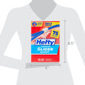 Hefty Slider Freezer Storage Bags, Quart Size, 75 Count