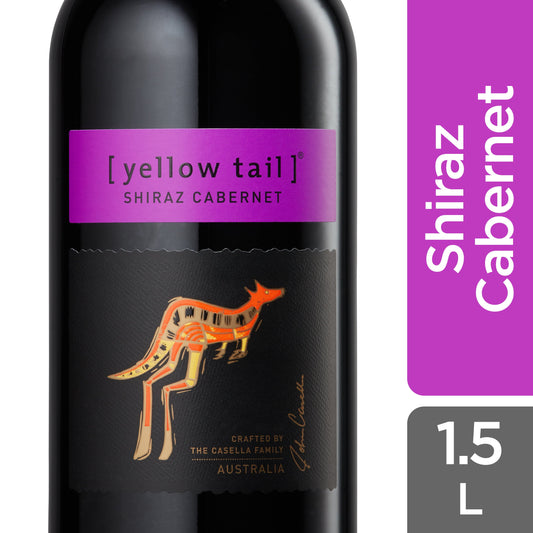 Yellow Tail Shiraz Cabernet Red Wine, Australia, 1.5 Liter