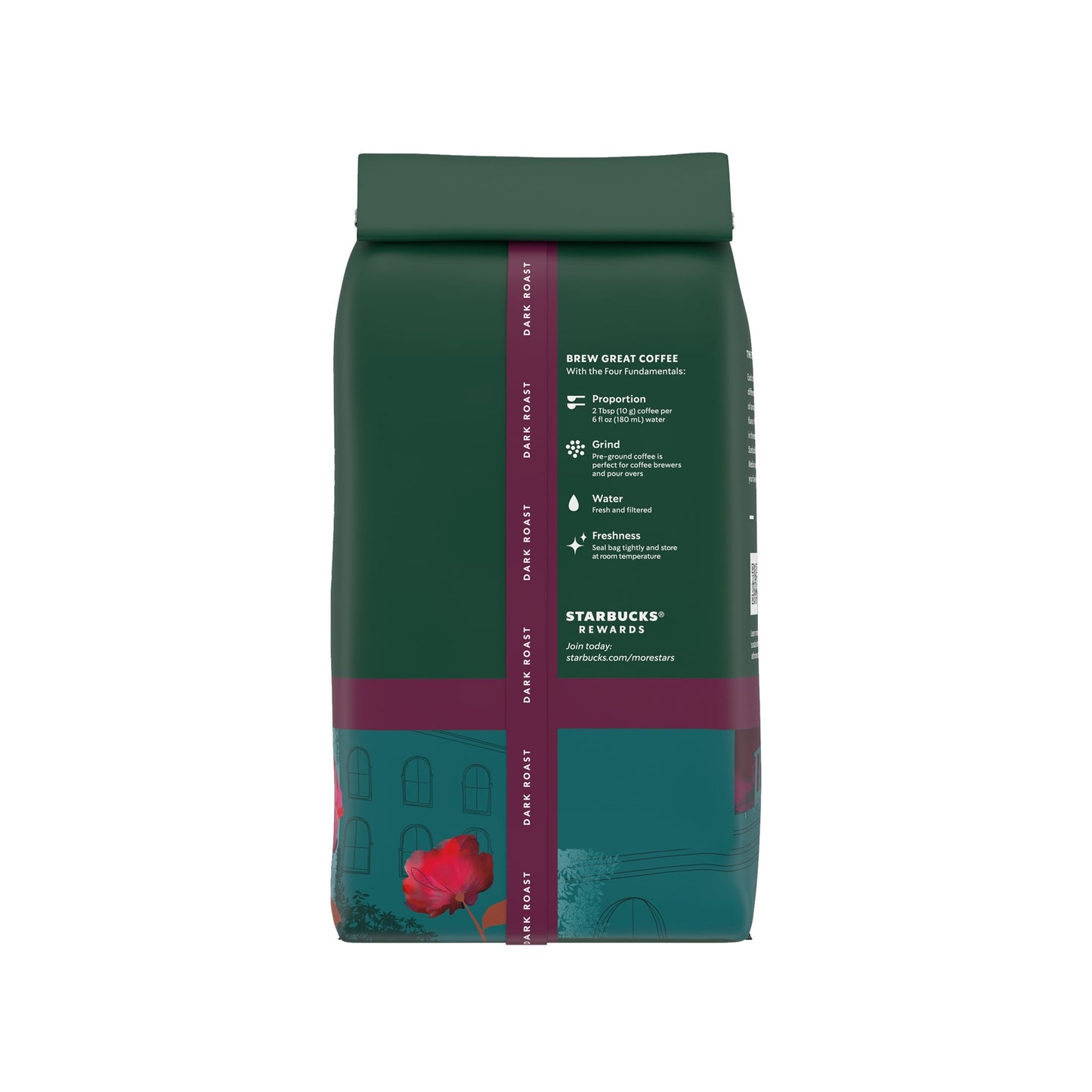 Starbucks Arabica Beans Caffè Verona, Dark Roast, Ground Coffee, 18 oz