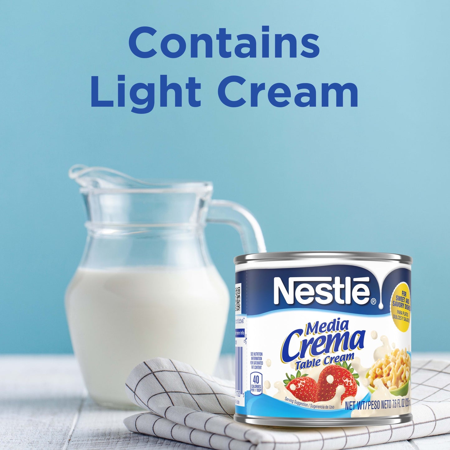 Nestle Media Crema Neutral Flavor Table Cream, 7.6 fl oz