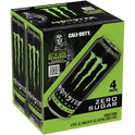 Monster Energy Drink, Zero Sugar, Sugar Free Energy Drink, 16 fl oz, 4 Pack