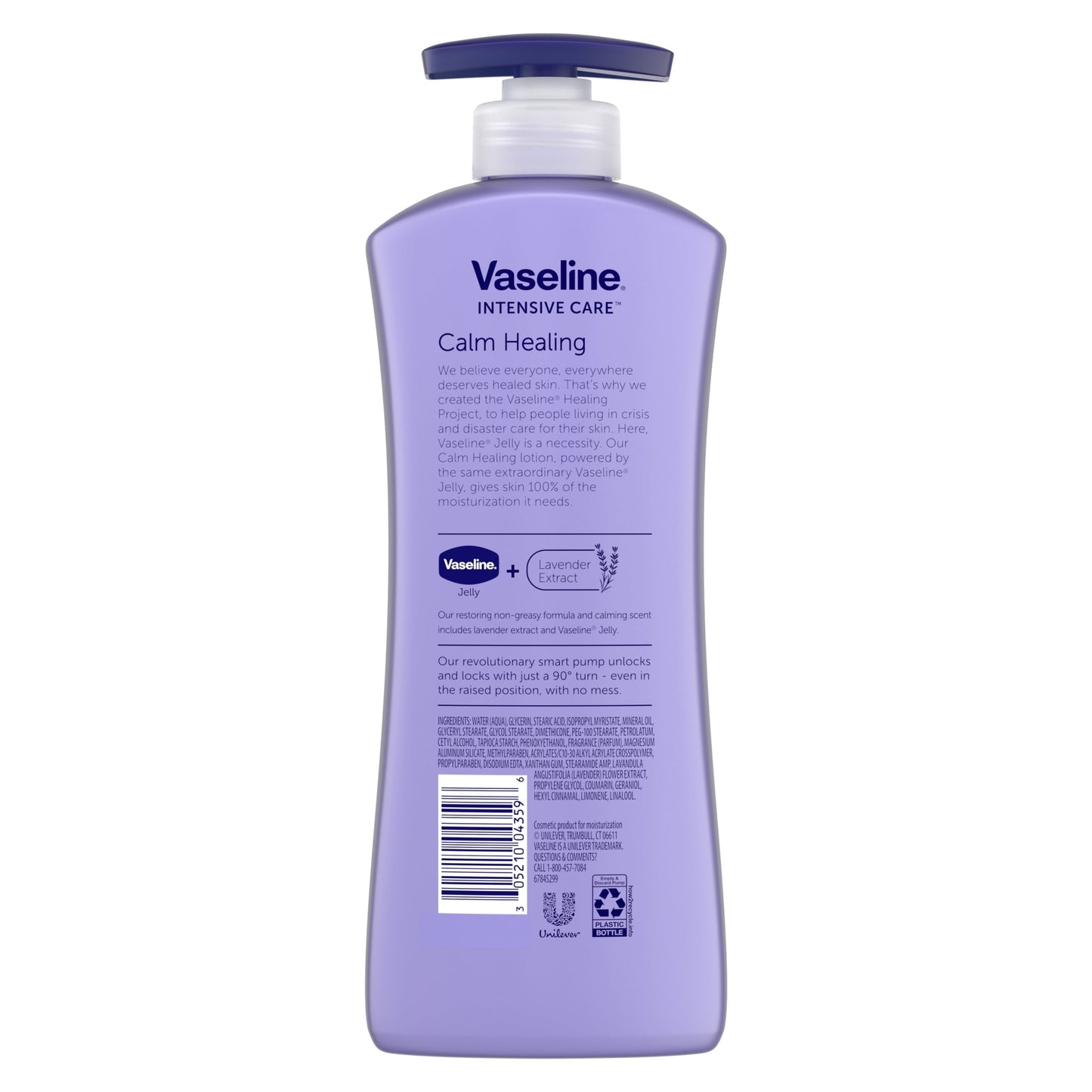 Vaseline Intensive Care™ Calm Healing Body Lotion for Dry Skin with Lavender Extract & Ultra-Hydrating Lipids, 20.3 oz