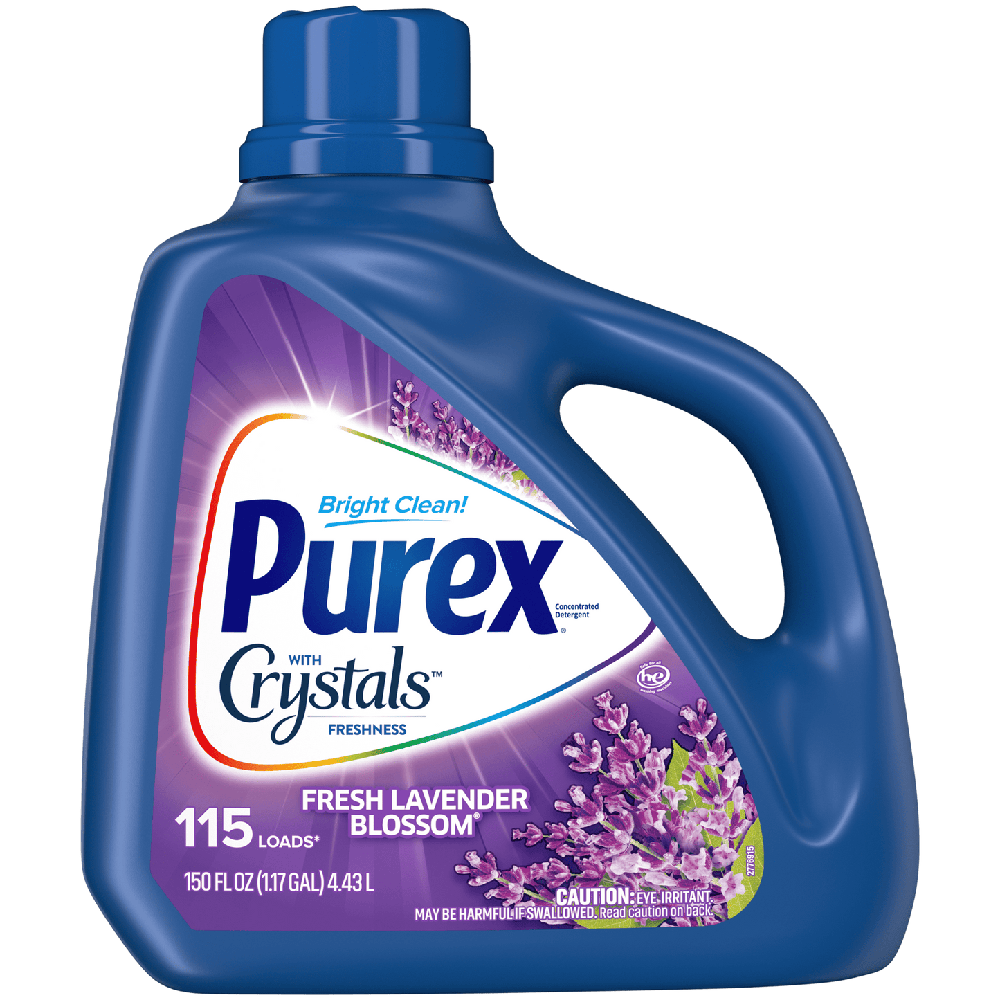 Purex Liquid Laundry Detergent, Fresh Lavender Blossom Fragrance, 150 Fluid Ounces, 115 Loads