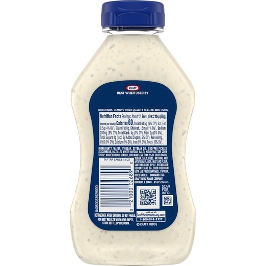 Kraft Tartar Sauce, 12 fl oz Bottle