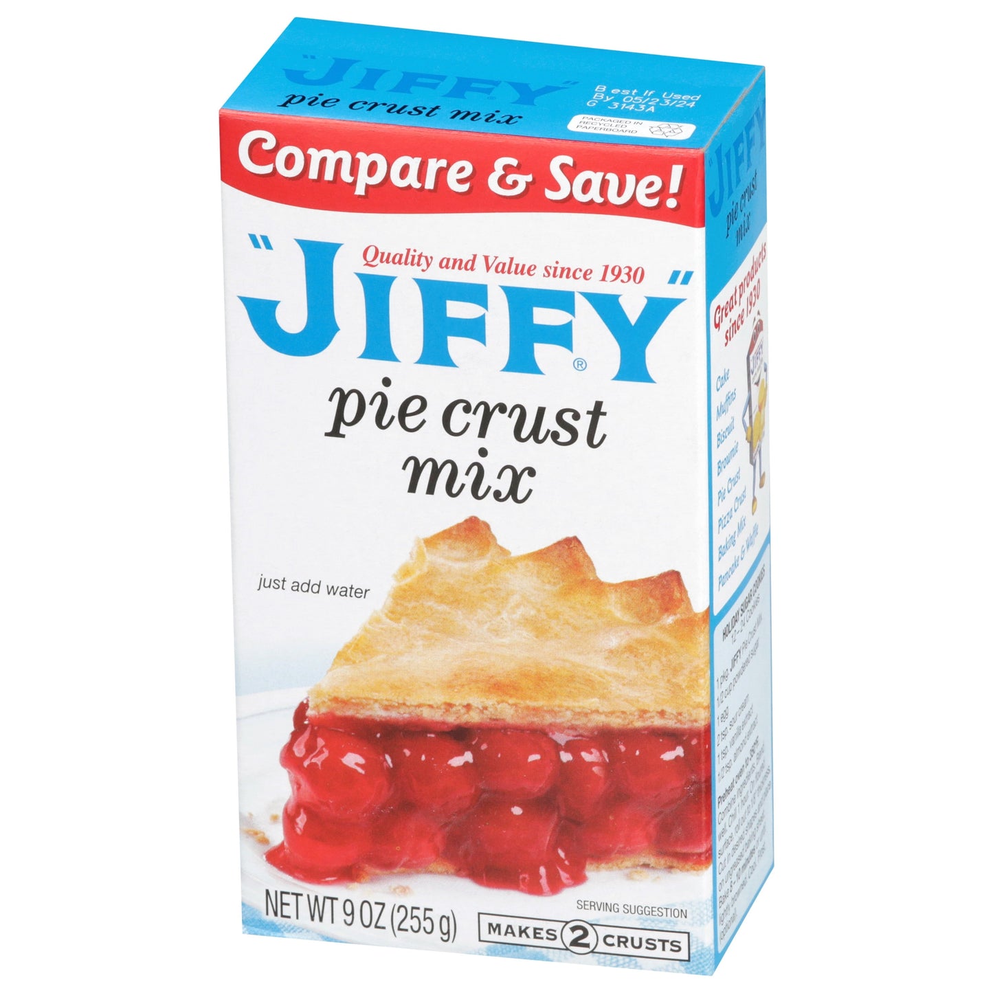 Jiffy Pie Crust Mix, 9.0 OZ