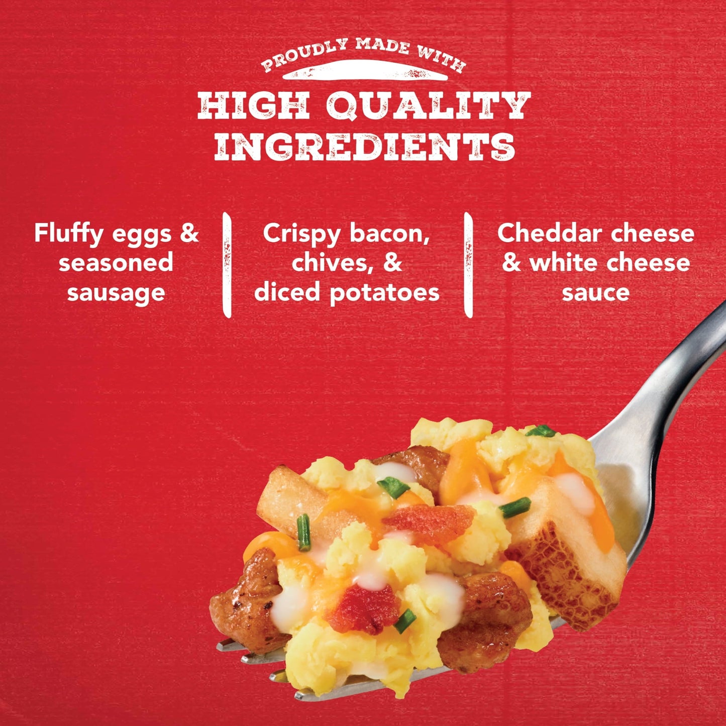 Jimmy Dean Sausage Cheese Loaded Potato Breakfast Bowl, 7 oz (Frozen)