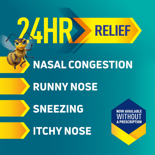 Nasonex 24HR Allergy Nasal Spray, Non-Drowsy, Scent-Free Mist, 60 Spray Count