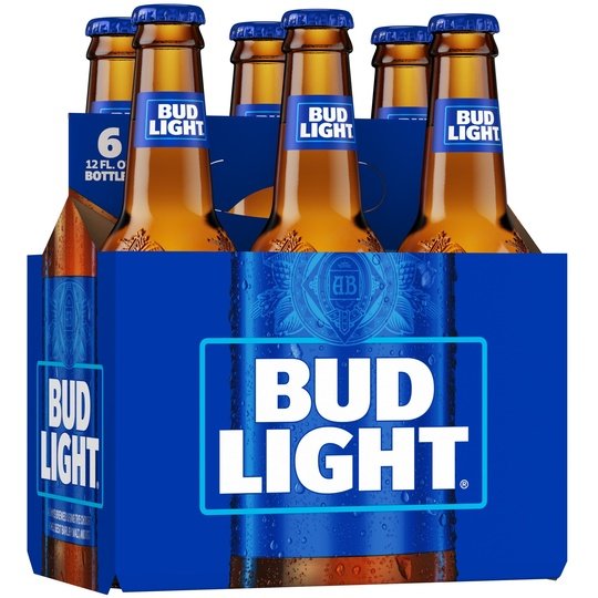 Bud Light Beer, 6 Pack Lager Beer, 12 fl oz Glass Bottles, 4.2% ABV, Domestic Beer