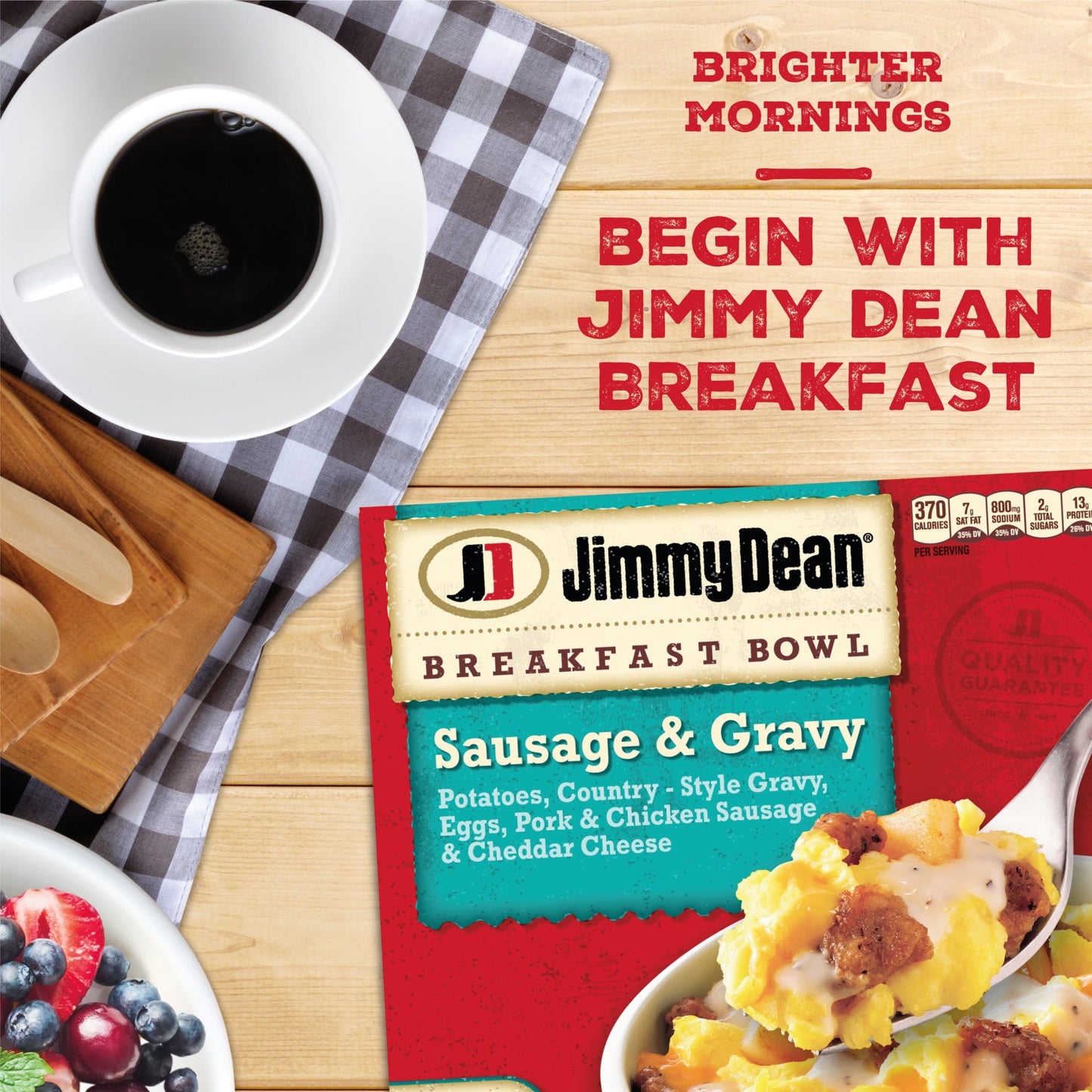 Jimmy Dean Sausage & Gravy Breakfast Bowl, 7 oz (Frozen)