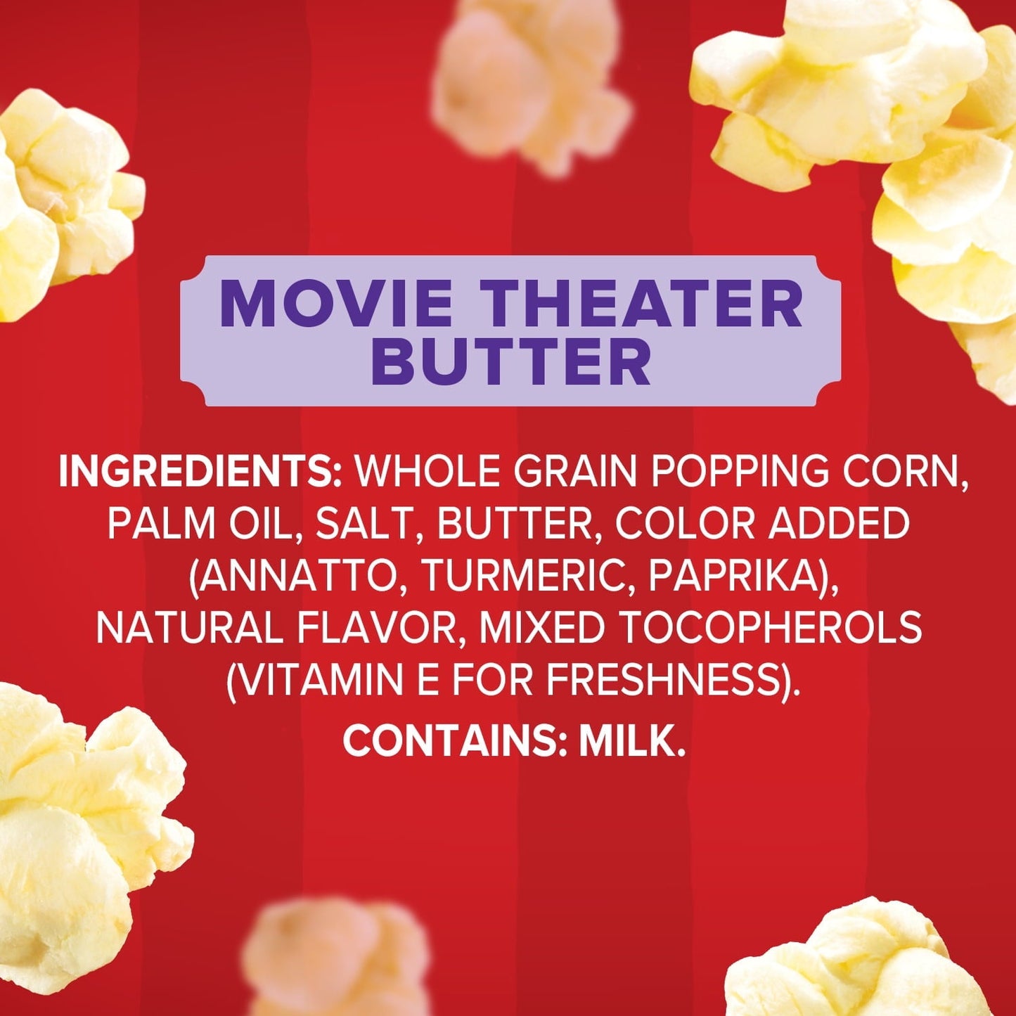 Orville Redenbacher's Movie Theater Butter Microwave Popcorn, 3 Ounce Classic Bag, 18-Count