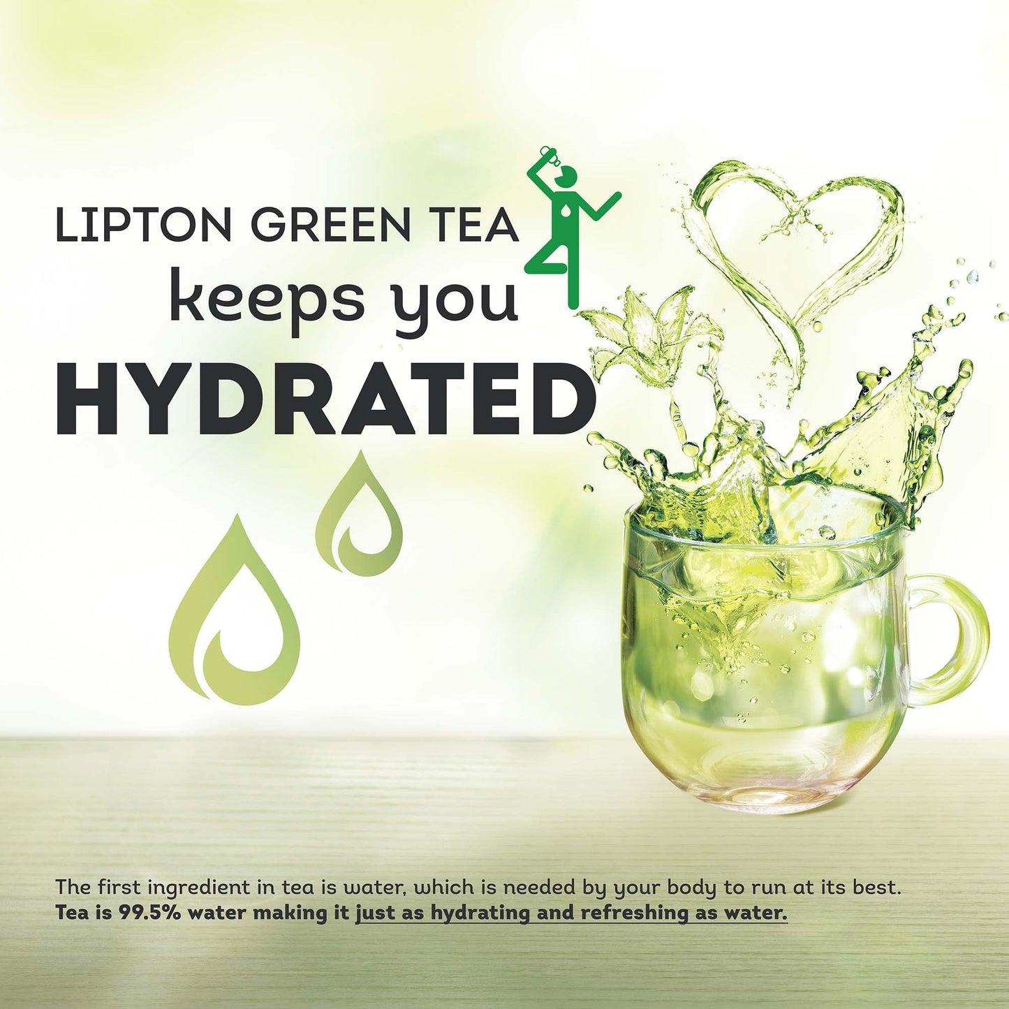 Lipton Green Tea, Lemon Ginseng, Can Help Support a Healthy Heart, Tea Bags 20 Count Box