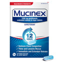 Mucinex 12 Hour Relief, Maximum Strength Chest Congestion and Cough Medicine, 14 Tablets