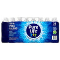 Pure Life Purified Water, 16.9 Fl Oz / 500 mL, Plastic Bottled Water (32 Pack)