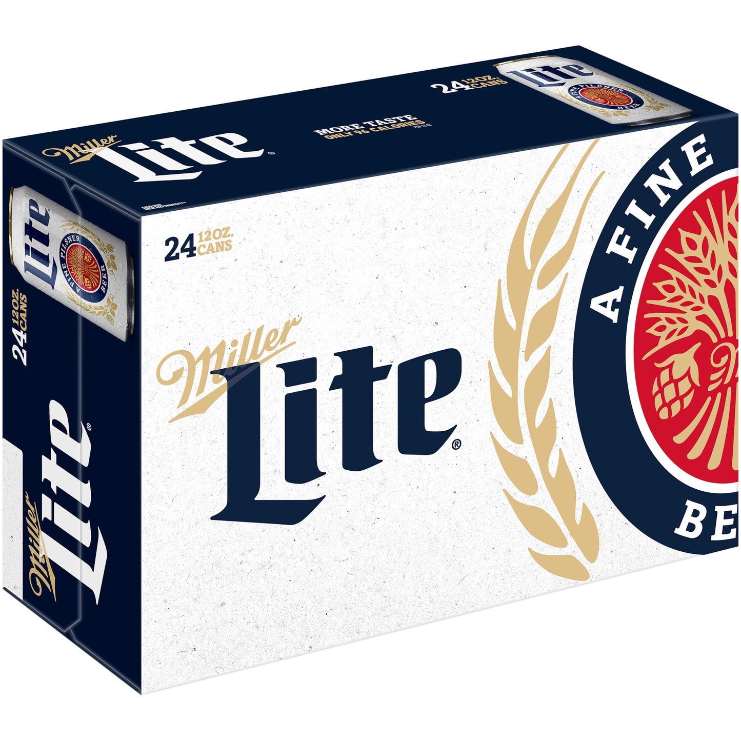 Miller Lite Lager Beer, 24 Pack, 12 fl oz Cans, 4.2% ABV