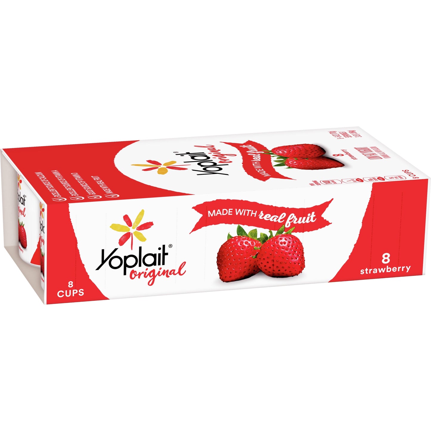 Yoplait Original Strawberry Low Fat Yogurt Pack, 8 Ct