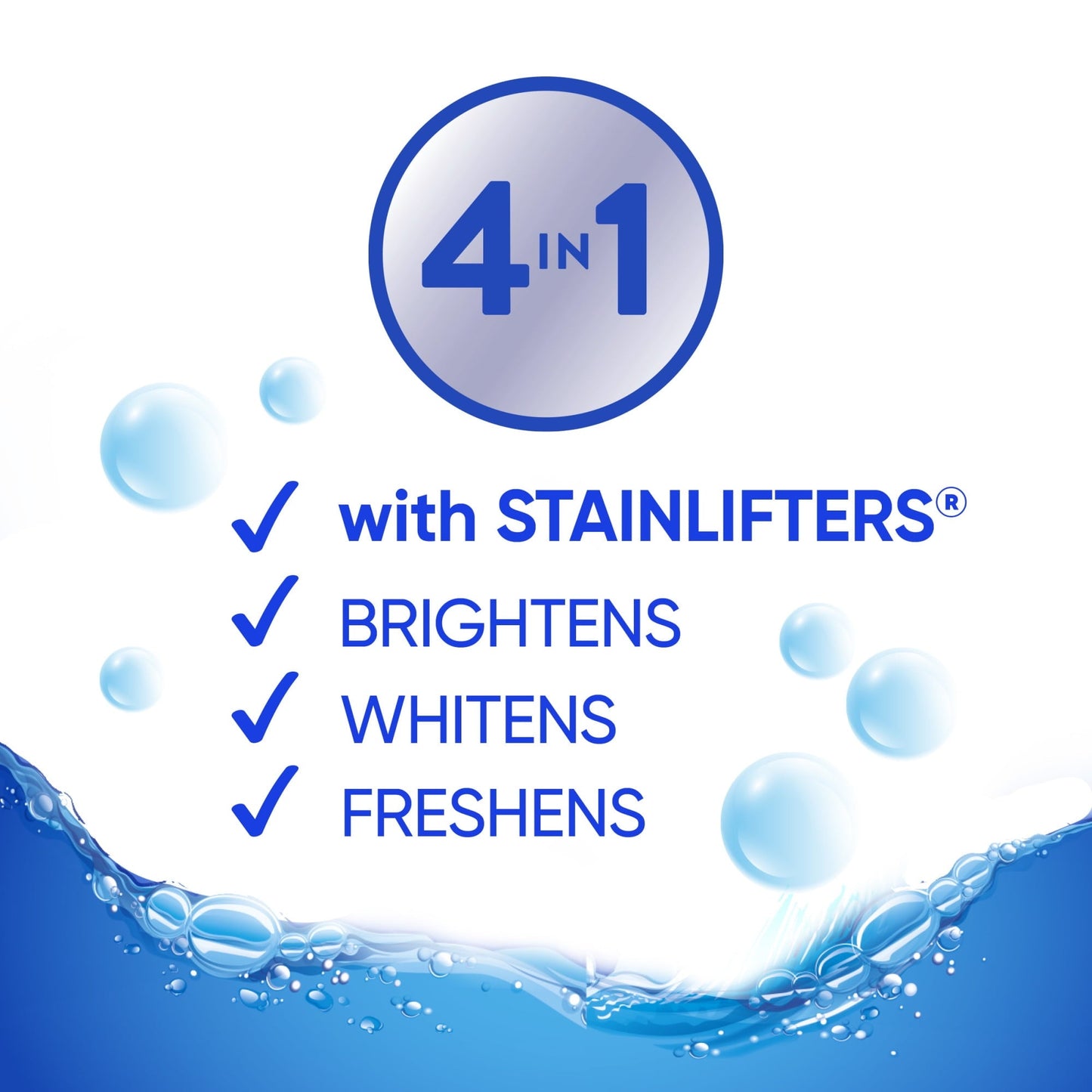 all Liquid Laundry Detergent, 4 in 1 with Stainlifters, Fresh Clean Sunshine Fresh, 150 Ounces, 100 Wash Loads