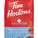 Tim Hortons French Vanilla Flavored Coffee, Medium Roast Ground Arabica, 12 oz Bag