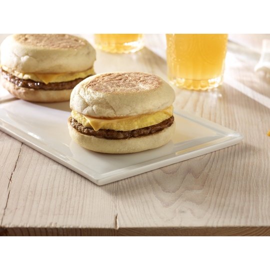 Jimmy Dean Sausage Egg & Cheese English Muffin Sandwich, 36.8 oz, 8 Count (Frozen)