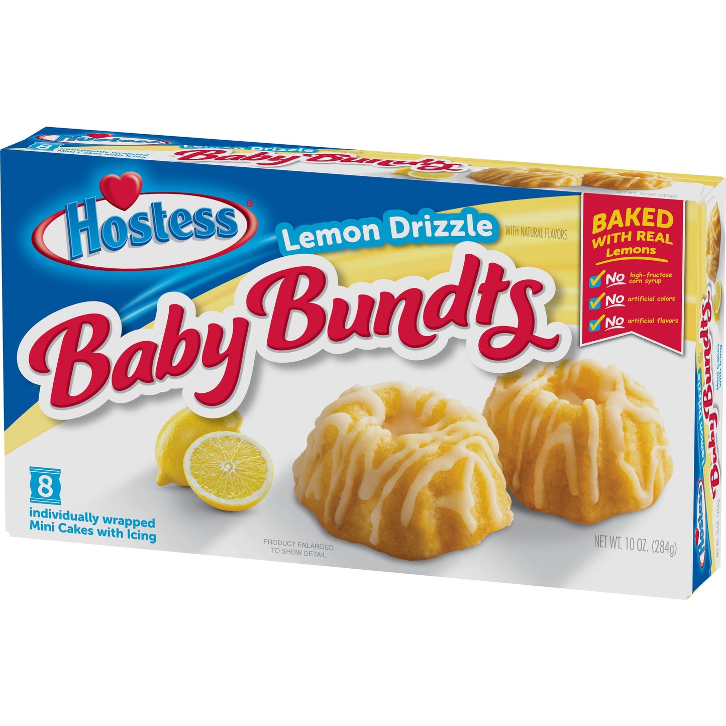 HOSTESS Baby Bundts, Lemon Drizzle Cakes, 8 Count , 10 oz