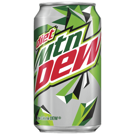 Diet Mountain Dew Citrus Soda Pop, 12 fl oz Cans, 24 Pack