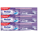 Colgate Max Fresh Knockout Toothpaste, Whitening Toothpaste with Mini Breath Strips, Mint Fusion, 3 Pack, 6.3 Oz Tubes